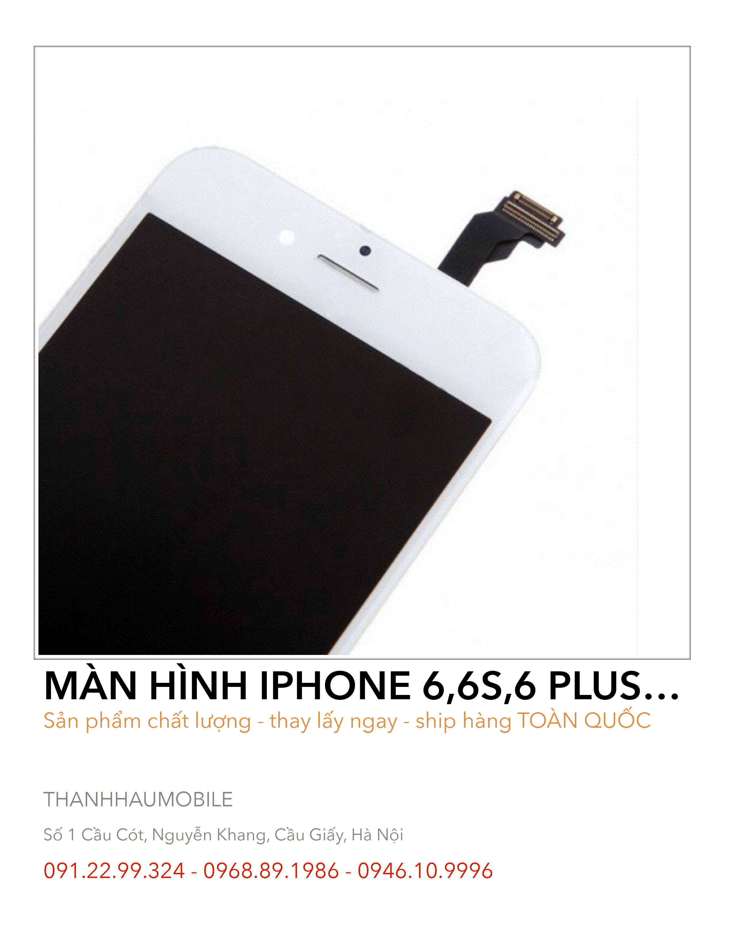 Màn hình iphone 6 giá bao nhiêu | thay man hinh ip6 chinh hang gia bao nhieu?